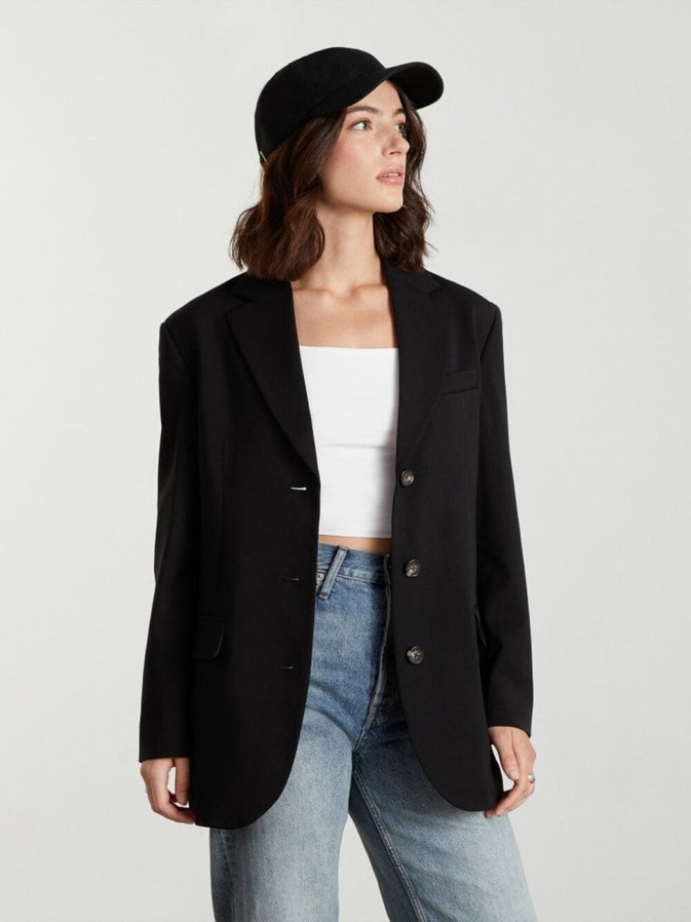 Everlane 80s Oversized Blazer Size 2 NWT in Black